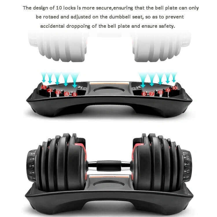40kg Adjustable Dumbbells (pairs) | Adjustable Dumbbells | INSOURCE