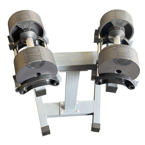 20kg Compact Adjustable Dumbbells and Stand Set