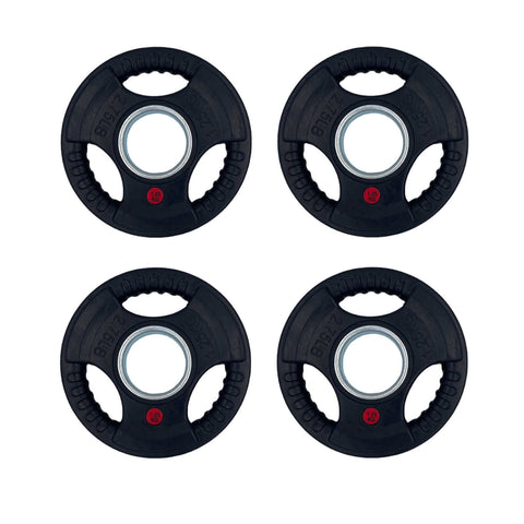 4 x 1.25kg Rubber Tri-grip Weight Plates Type-O | INSOURCE
