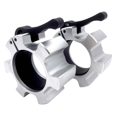Aluminium Barbell Lock Collars - Silver | Insource