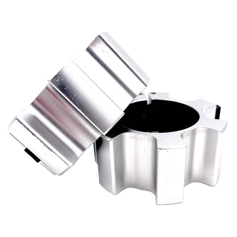 Aluminium Barbell Lock Collars - Silver | Insource
