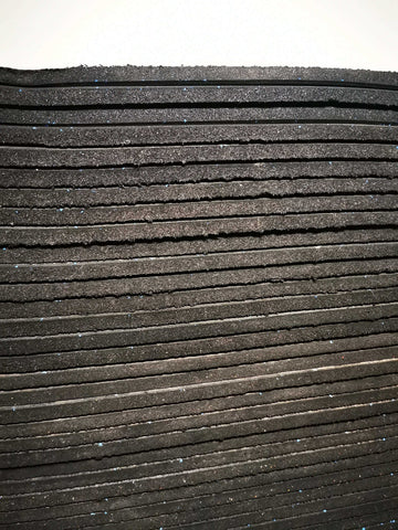 50 Pack Rubber Gym Flooring Black 1000x1000x15mm Indoor Outdoor Exercise Fitness Sport Tiles Mats Durable
