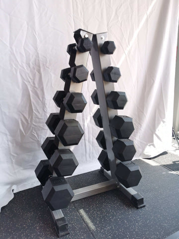Rubber Hex Dumbbells 1kg - 70kg