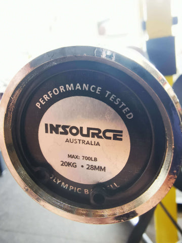 2.2m 7ft Olympic Straight Bar 20kg 700lb rating | INSOURCE