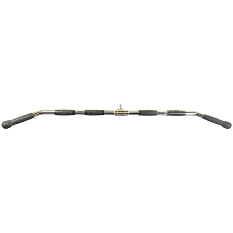 Rubber Wide Lat Pulldown Bar 125cm Cable Attachment