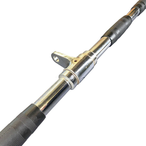 Rubber Wide Lat Pulldown Bar 125cm Cable Attachment