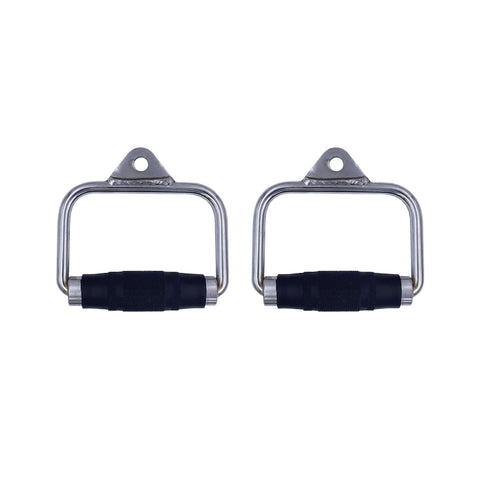 Pair of Rubber Stirrup D Handle Cable Attachment
