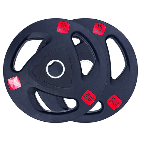 Rubber Coated Type-A Tri-Grip Weight Plates 150kg Bundle | Tri Grip Rubber Plates | INSOURCE