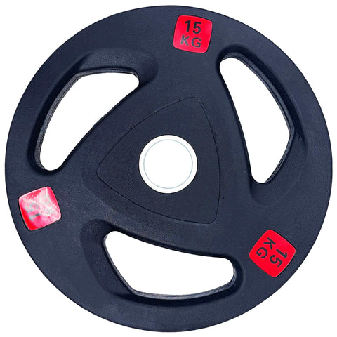 60kg Rubber Tri-Grip Type-A Weight Plates and 2.2m Olympic Barbell 700lb Package