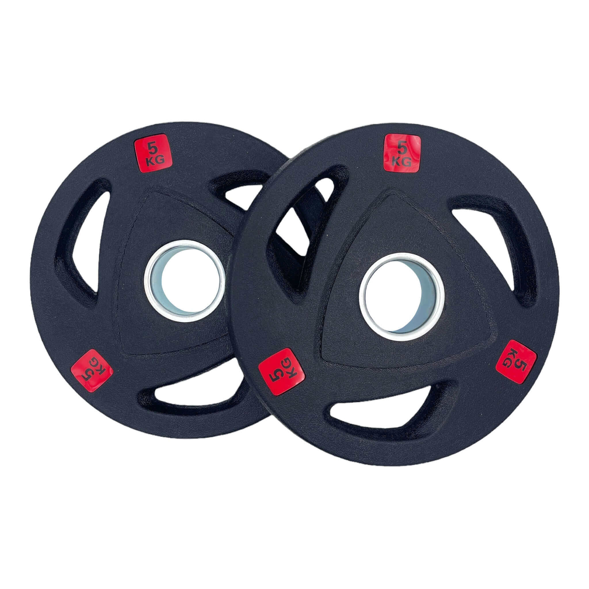 107.5kg Rubber Coated Type-A Tri-Grip Weight Plates and Barbell Bundles | Tri Grip Rubber Plates | INSOURCE