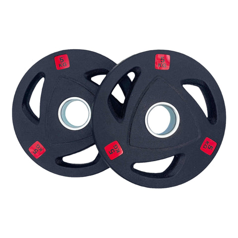 70kg Rubber Coated Type-A Tri-Grip Weight Plates and Barbell Bundles | Tri Grip Rubber Plates | INSOURCE
