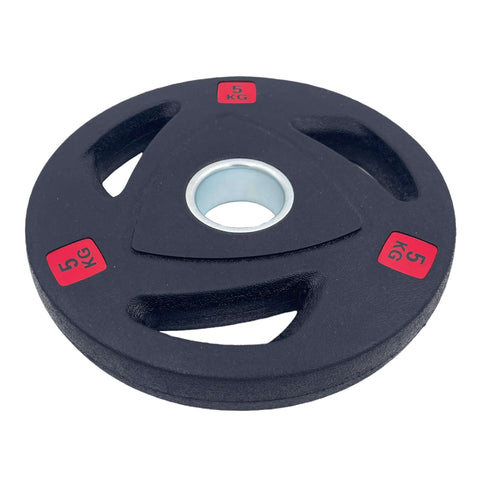 Rubber Coated Tri-grip Weight Plates Type-A (Pairs) - 5kg | Tri Grip Rubber Plates | INSOURCE
