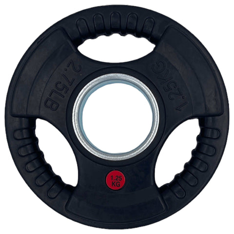 67.5kg Rubber Tri-Grip Type-O Weight Plates and 2.2m Powerlifting Bar 2000lb Package