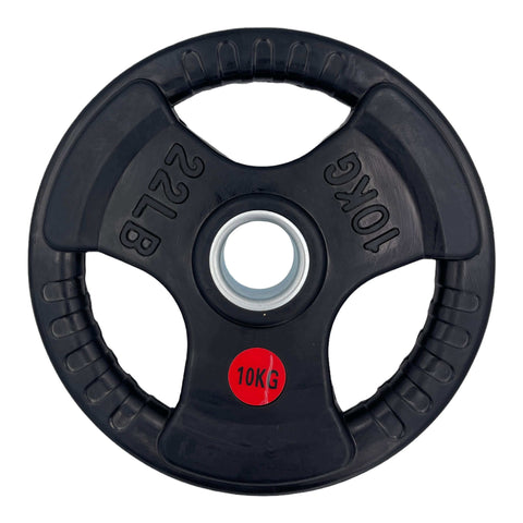 67.5kg Rubber Tri-Grip Type-O Weight Plates and 2.2m Olympic Bar Package