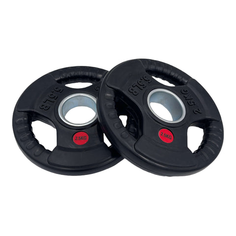 Rubber Coated Type-O Tri-Grip Weight Plates 107.5kg Bundle | Tri Grip Rubber Plates | INSOURCE