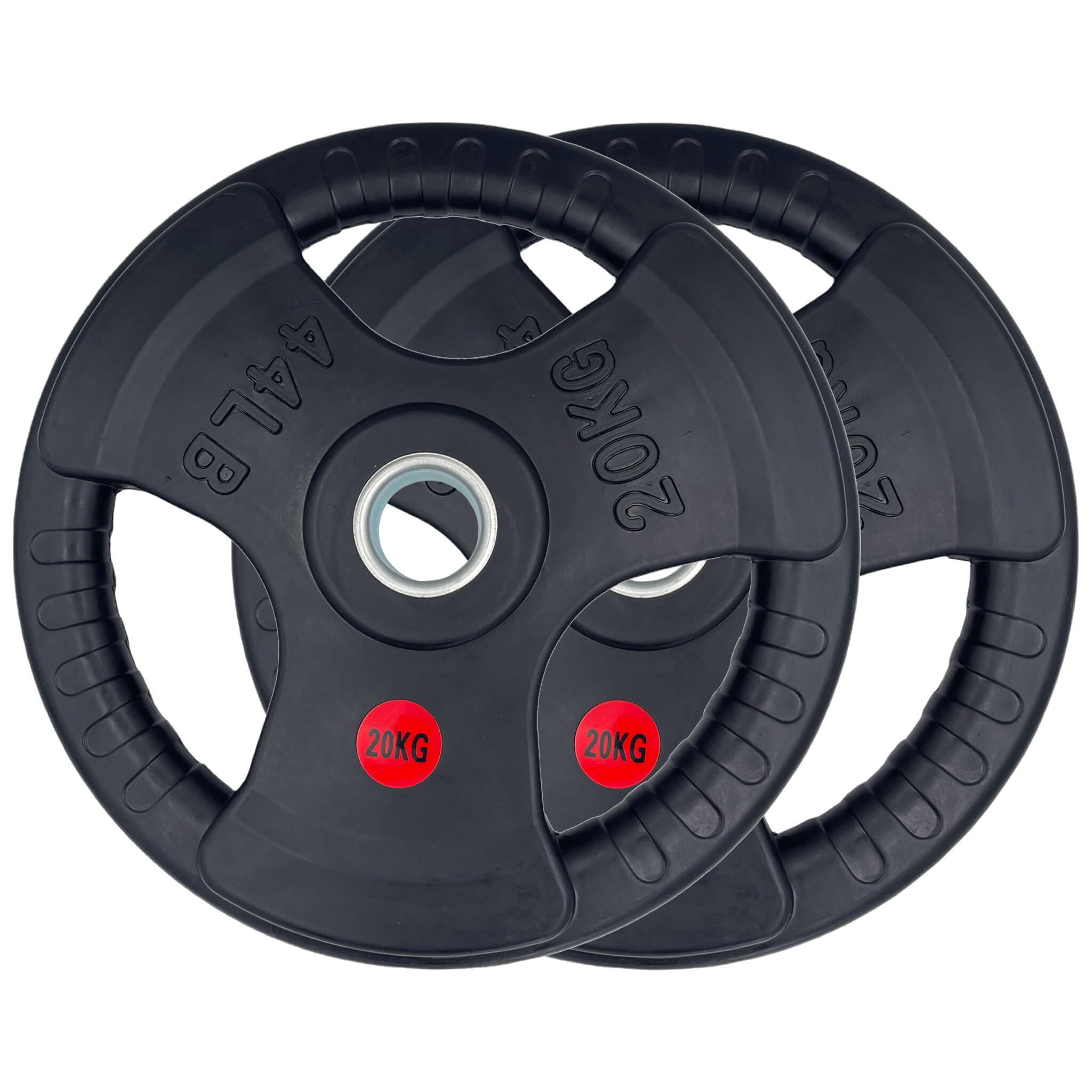 Rubber Coated Type-O Tri-Grip Weight Plates 107.5kg Bundle | Tri Grip Rubber Plates | INSOURCE