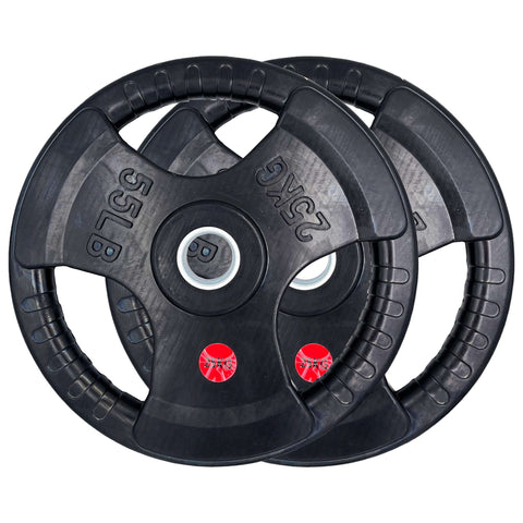 Rubber Coated Type-O Tri-Grip Weight Plates 157.5kg Bundle | Tri Grip Rubber Plates | INSOURCE