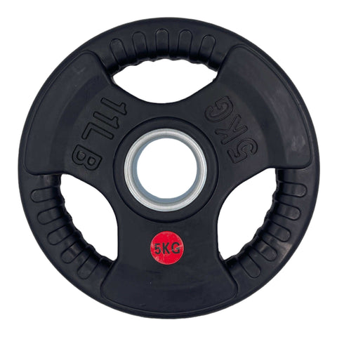 67.5kg Rubber Tri-Grip Type-O Weight Plates and 2.2m Olympic Bar Package