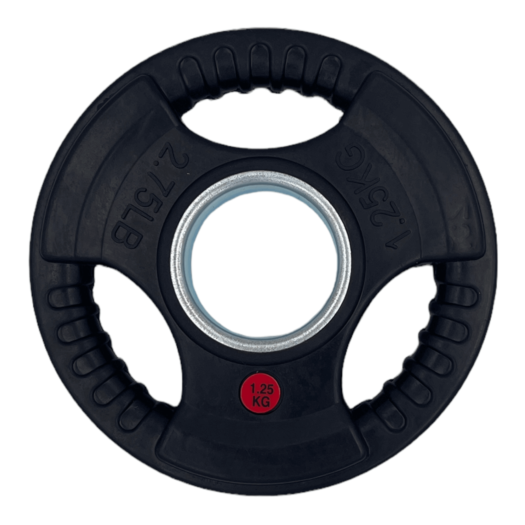 Rubber Coated Tri-grip Weight Plates Type-O (Pairs) - 1.25kg | Tri Grip Rubber Plates | INSOURCE