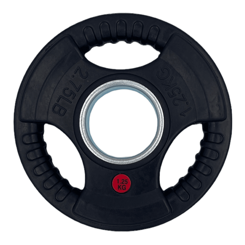 Rubber Coated Tri-grip Weight Plates Type-O (Pairs) - 1.25kg | Tri Grip Rubber Plates | INSOURCE