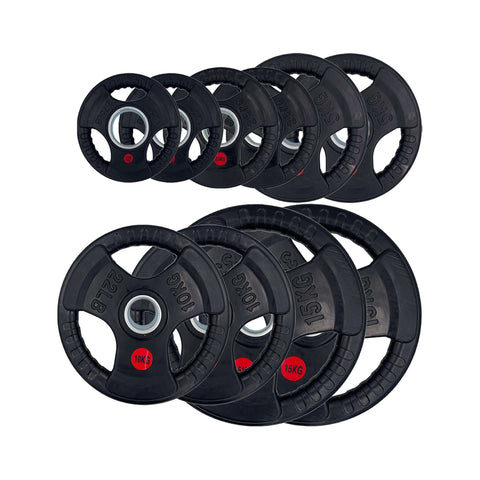 67.5kg Rubber Tri-Grip Weight Plates Package Type-O