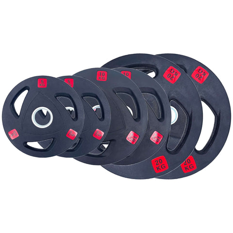 Rubber Coated Type-A Tri-Grip Weight Plates 70kg Bundle | Tri Grip Rubber Plates | INSOURCE