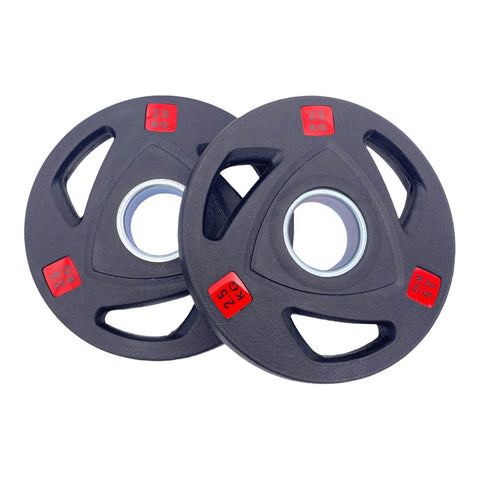 Rubber Coated Tri-grip Weight Plates Type-A (Pairs) - 2.5kg | Tri Grip Rubber Plates | INSOURCE