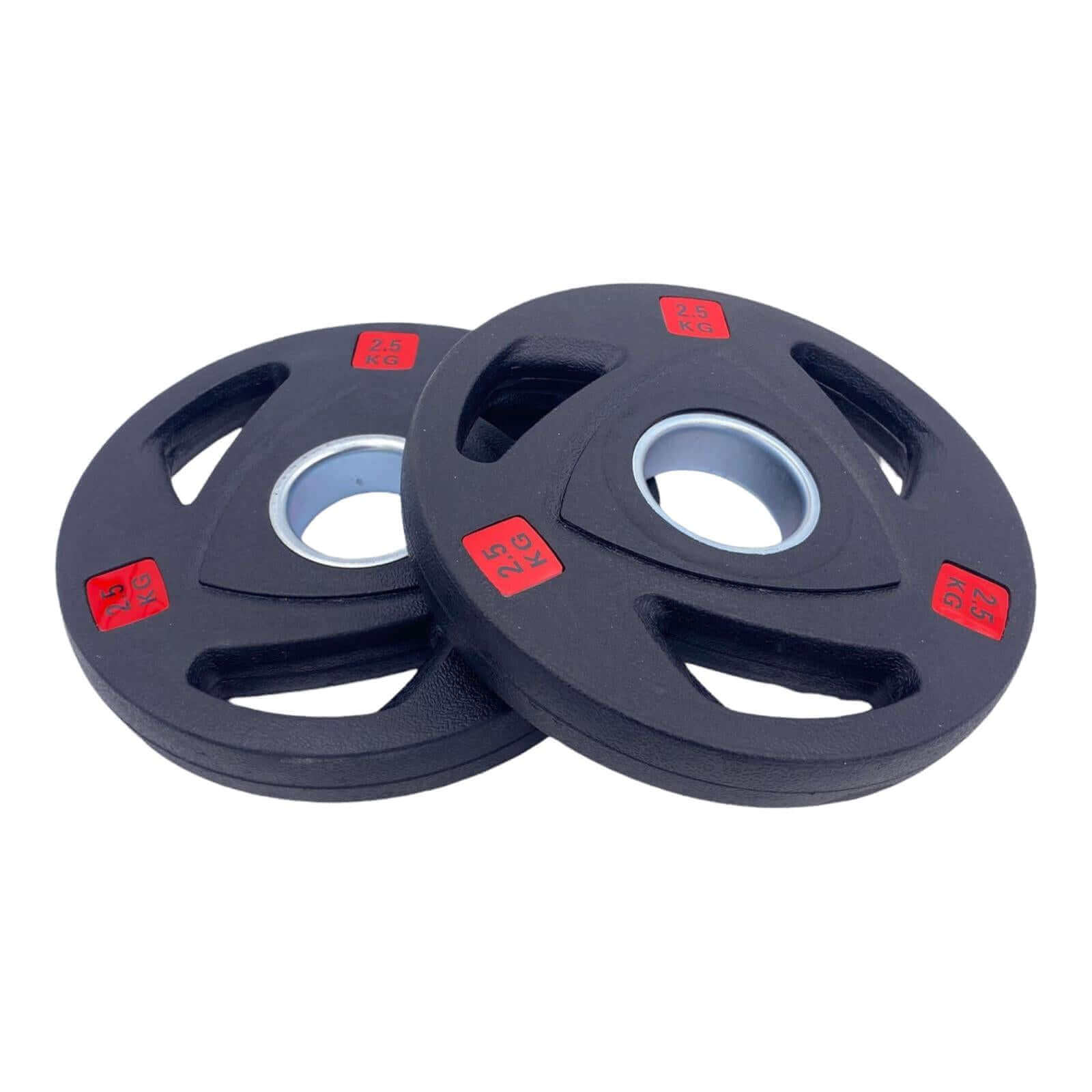 Rubber Coated Tri-grip Weight Plates Type-A (Pairs) - 2.5kg | Tri Grip Rubber Plates | INSOURCE