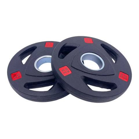 Rubber Coated Tri-grip Weight Plates Type-A (Pairs) - 2.5kg | Tri Grip Rubber Plates | INSOURCE