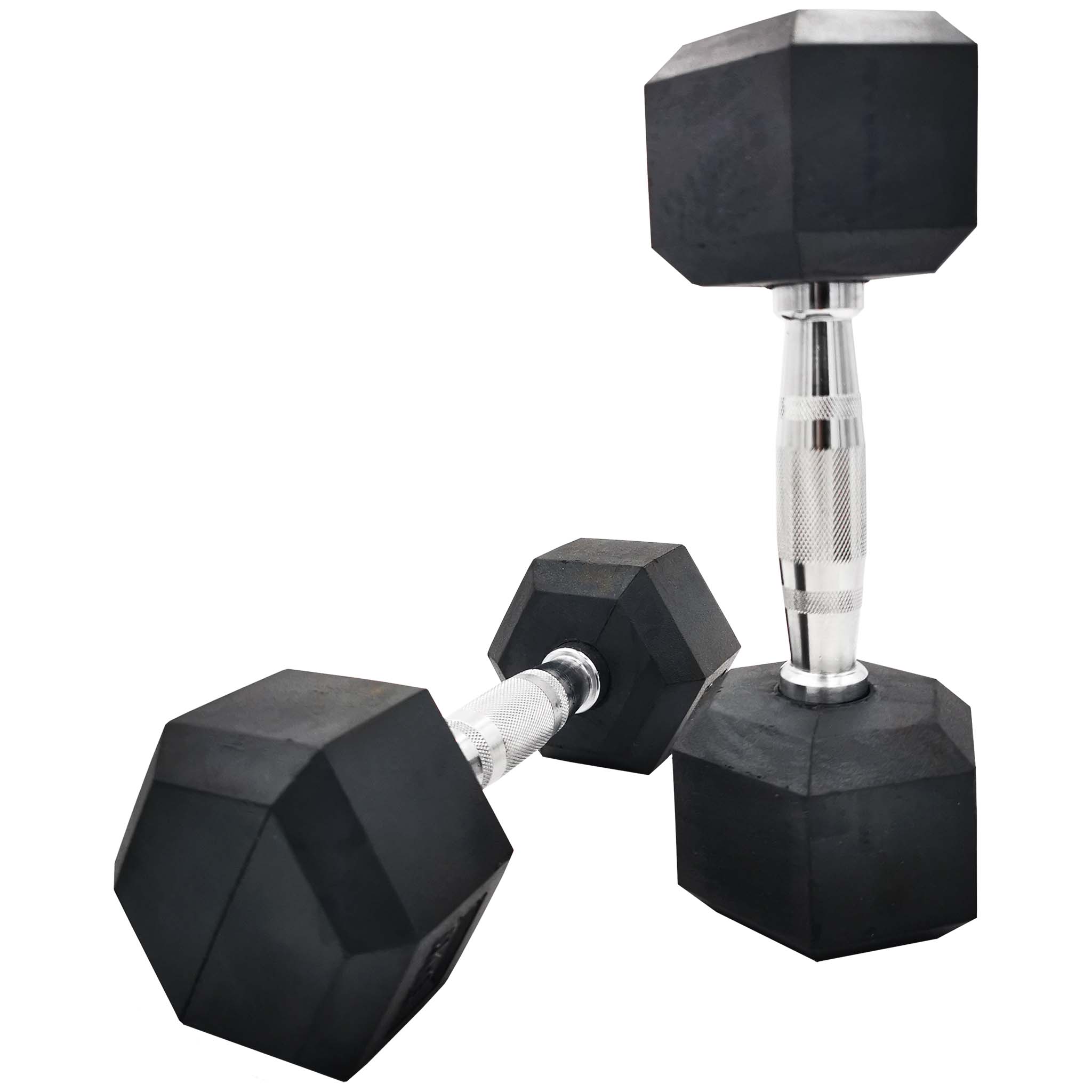 Rubber Hex Dumbbells 27.5kg Pairs | INSOURCE