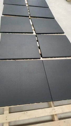 4 Pack Rubber Gym Flooring Black 1000x1000x15mm Indoor Outdoor Exercise Fitness Sport Tiles Mats Durable