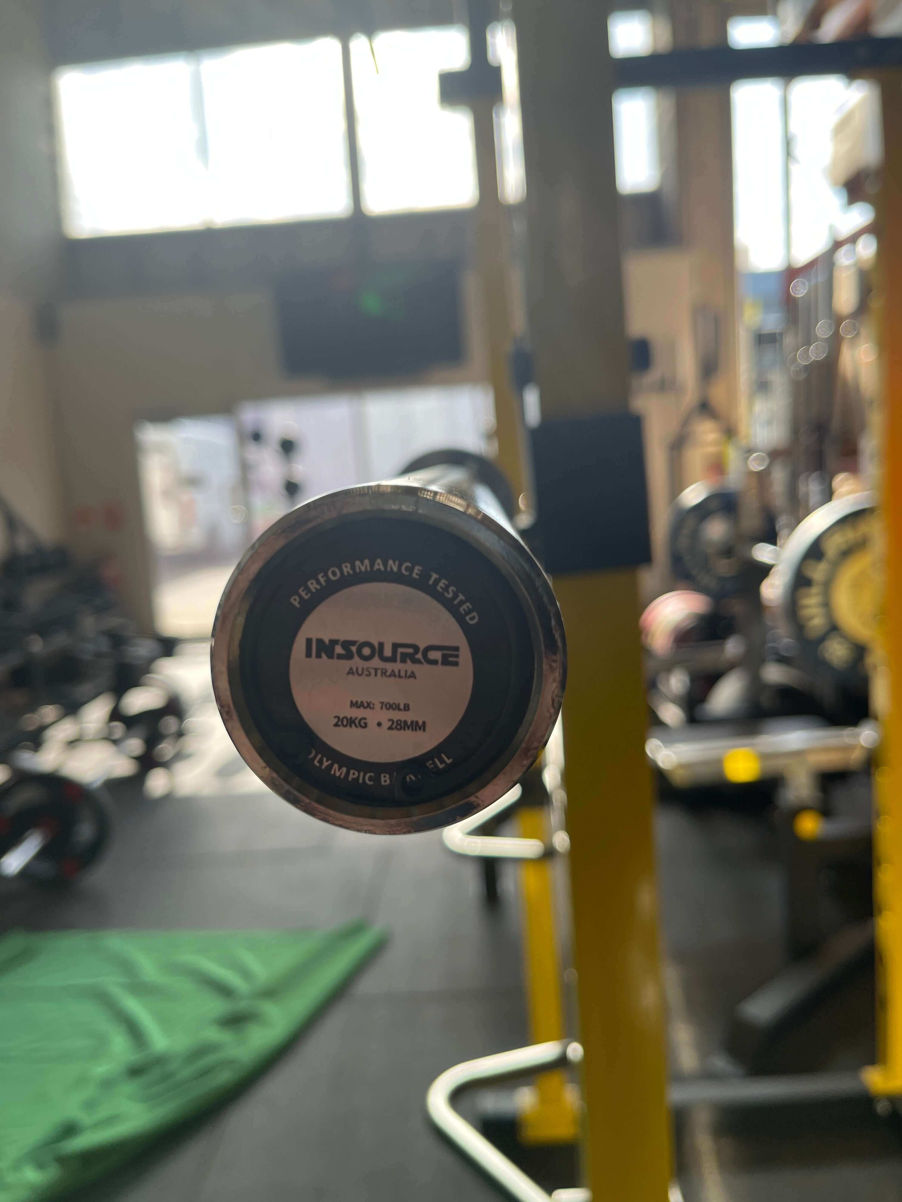 2.2m 7ft Olympic Straight Bar 20kg 700lb rating | INSOURCE