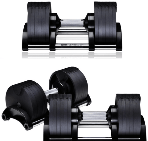 20kg Compact Adjustable Dumbbells and Stand Set